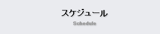 スケジュール Schedule